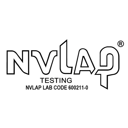 NVLAP Accredited Laboratory, Lab Code 600211-0