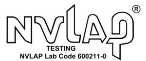 NVLAP Accredited Laboratory, Lab Code 600211-0