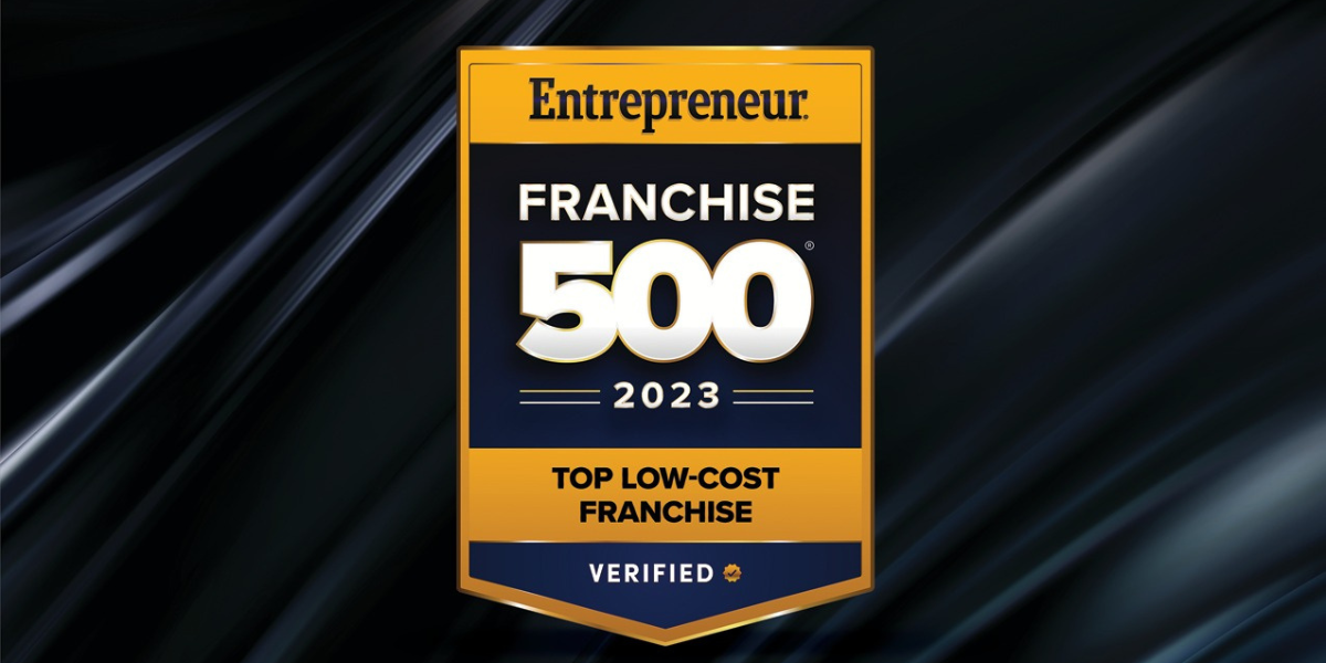 Entrepreneur low-cost franchise 500 for 2023 badge
